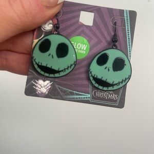Glow in the Dark Jack Skellington Earrings